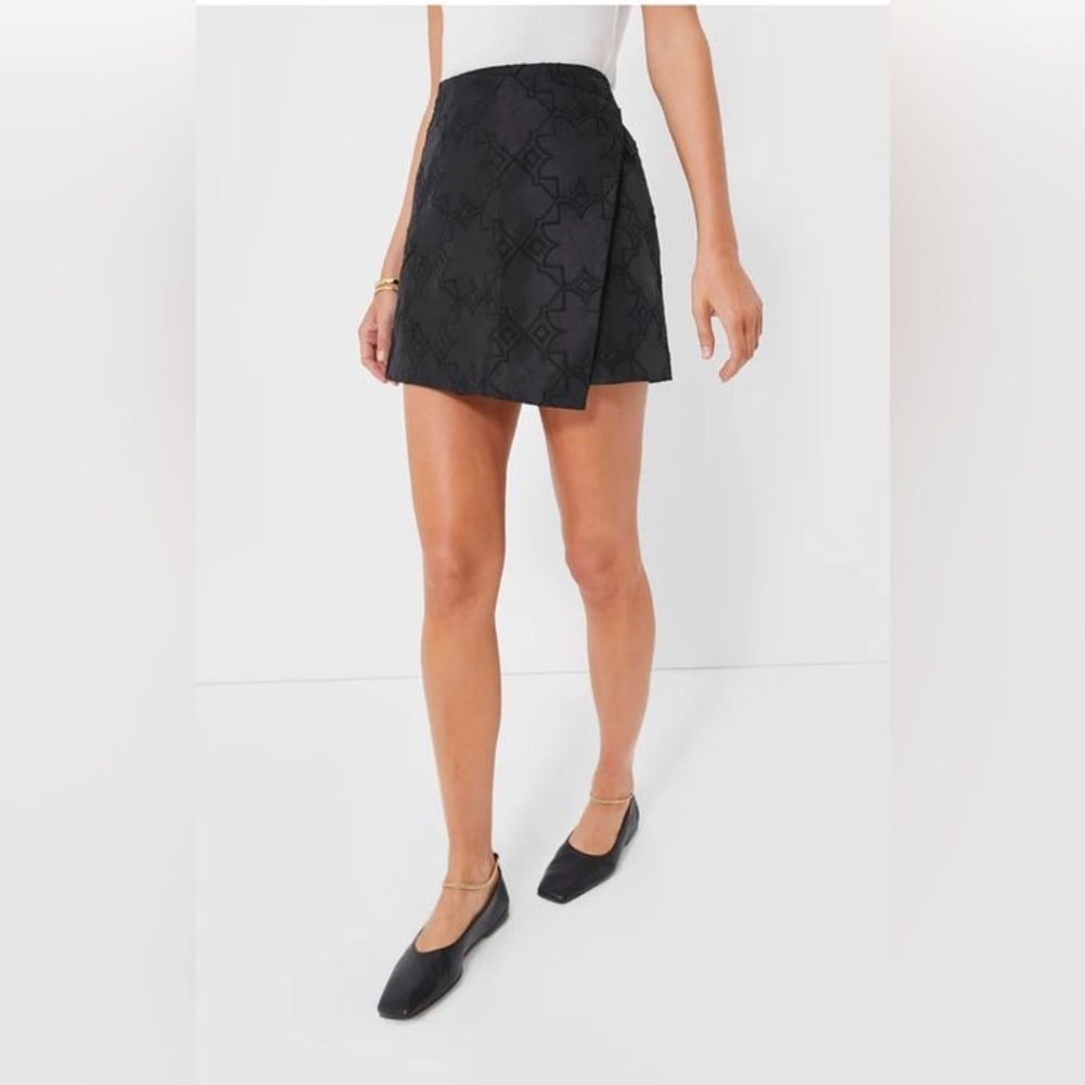 Tuckernuck Black Embroidered Skirt